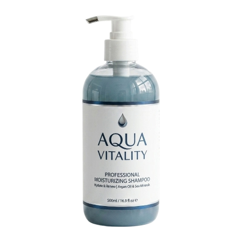 Cheveux & Cuir Chevelu - Aqua Vitality Shampooing Hydratant Huile d’Argan & Minéraux 500ml